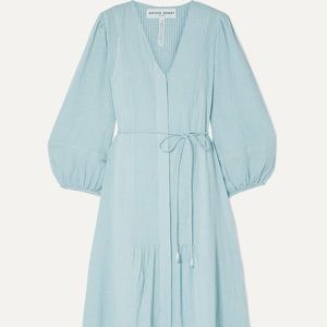 Apiece Apart Midi Laguna Blue Dress SZ 6